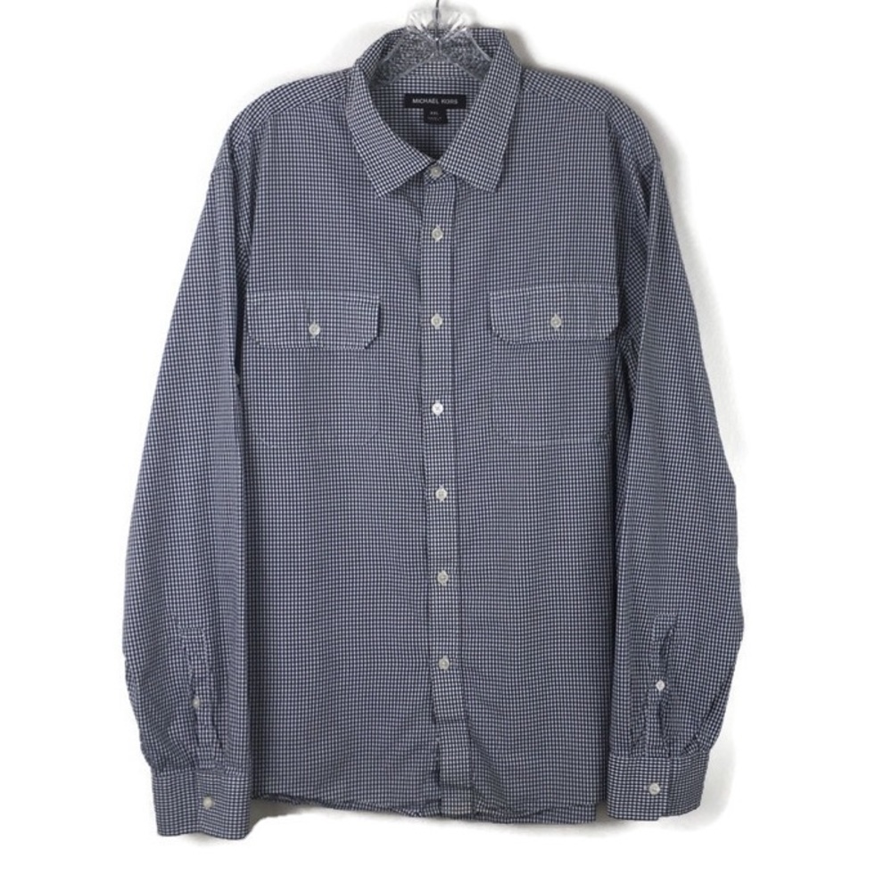 Michael Kors Blue Button Down Shirt